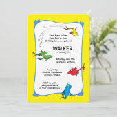 1つの魚2つの魚 – 最初の誕生日 招待状 (スタンド正面)