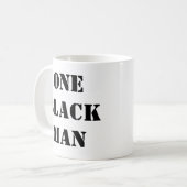 1つの黒人男性のコーヒー・マグ コーヒーマグカップ (正面左)