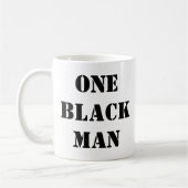 1つの黒人男性のコーヒー・マグ コーヒーマグカップ (左)