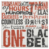 1つの黒帯の生地 ファブリック (見本)