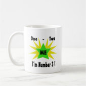 1つの2つの私の番号3 コーヒーマグカップ (左)