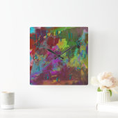 1つの2 スクエア壁時計 (ホーム)