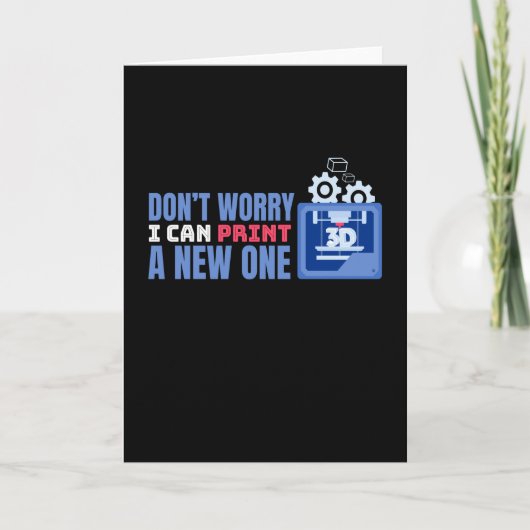 1つの3Dプリントをプリント カード (正面)