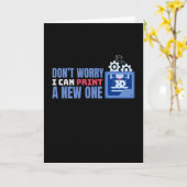 1つの3Dプリントをプリント カード (黄色い花)