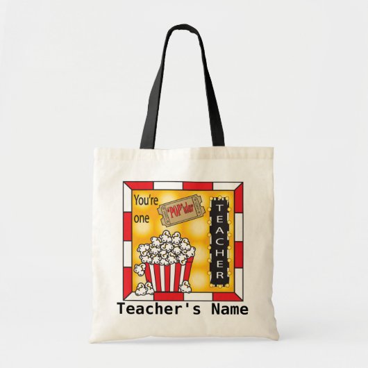 1つの"ポップ・アートのな" ular先生| DIYの文字 トートバッグ (正面)