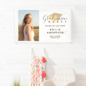 1つのCookieバナーの頭が切れる卒業パーティー 横断幕 (インサイチュ)