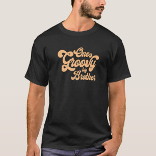 1つのGroovyビッグブラザーレトロ70s誕生日マッチング Tシャツ