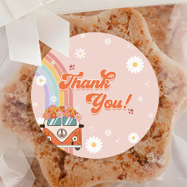 1つのGroovy 1st誕生日パーティー ラウンドシール