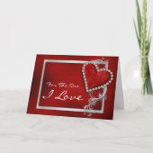 "1つのI愛のために"ロマンチックなバレンタインの誕生日 シーズンカード (正面)