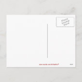 1つのI愛へのバレンタイン シーズンポストカード (裏面)