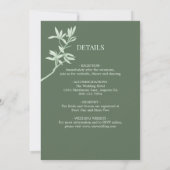 1つのinvitaに永遠の花モノグラム結婚すべて 招待状 (裏面)