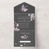 1つのinvitaの豪華な水色秋フローラ オールインワン招待状 (内側)