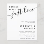 1つのQRコードで予算をすべて結婚式招待状 (正面)