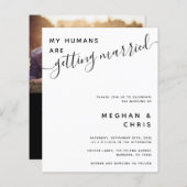 1つのQRコードで予算をすべて結婚式招待状 (正面/裏面)