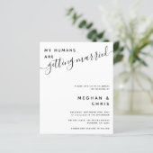 1つのQRコードで予算をすべて結婚式招待状 (スタンド正面)