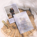 1つのQRコードに光沢エレガントすべて結婚の2枚 箔招待状<br><div class="desc">金ゴールド、銀、またはバラの金ゴールドフォイル実在で、あなたの結婚式招待状に輝きを追加！このクラシックと時代を超越した金属スタイルは、あなたの招待状に別のレベルを追加することを確実である。カードの正面にはカップルのカスタム文字写真が映し出され、白い半透明のオーバーレイが付いている。結婚式招待状文字は書クラシックセリフタイポグラフィでエレガントに書のtouchとシックでロマンチックなフォイルを追加しスタイリッシュて詳細な書とセリフので。カードを裏返してカップルの別の詳細写真を明らかにカスタムし、便利なQRコードと簡単のウェブサイトへのアクセスのための専用の「写真」セクションを伴結婚う。私たちのシンプル結婚式招待状の白黒は、時代を超えて汎用性があり、あらゆるテーマや季節に適している。クラシックと要素パーソナライズされたをシームレスにブレンドするモダン招待状で、ゲストの思い出に残る体験をコンテンポラリー作る。オールインワンの結婚式招待状は、エレガンスとスタイルを犠牲にせ手頃ず、個別のエンクロージャカードの必要性を排除するための実用的で実用的な方法である。フォントもし、配置、ホイル、またはカラーを編集したい場合は、単に「さらにクリックにスクロールしカスタマイズて、Zazzleデザインツールを使用する。上のツールから金ゴールド、銀、バラ金ゴールド箔から簡単に選択できる。お客様の救済ご希望や質問に対して書、お問い合わせ先に申し込みカスタム、お申し込み前の注文を変更することはできませんのでご了承ください。ストアを参照するか、このページのコレクションリンクを参照して、QRコードの結婚式招待状を確認する。</div>