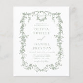 1つのQRコードグリーンビクトリアンで予算を全て結婚削減 (正面)