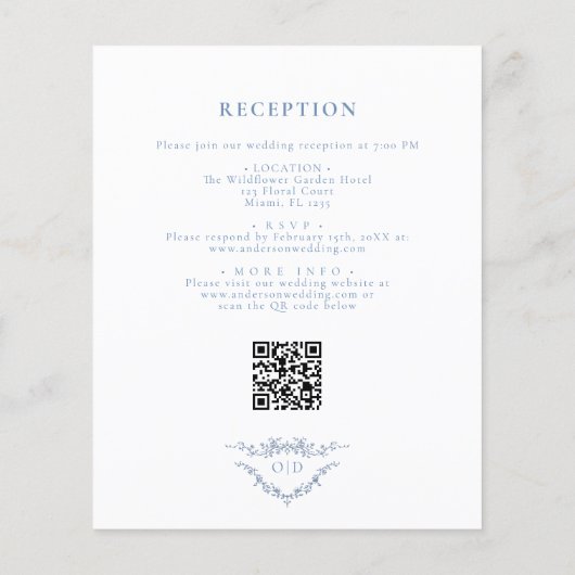 1つのQRコードビクトリアンで予算を計結婚算 (裏面)