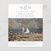 1つのQRコードフォトで予算モノグラム結婚すべて (正面)