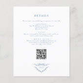 1つのQRコードフランスので予算を計結婚算 (裏面)