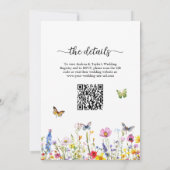 1つのQRコード内の蝶の生涯 招待状 (裏面)