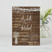 1つのQRコー素朴ド国のJarの結婚全て 招待状 (スタンド正面)