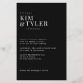 1つのQR RSVP結婚式招待状で写真すべてを予算に収める チラシ (正面)