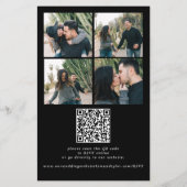 1つのQR RSVP結婚式招待状で写真すべてを予算に収める チラシ (裏面)