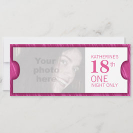1つのVIP 18th誕生日パーティー招待状 招待状