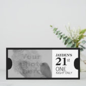 1つのVIP 21の誕生日パーティー写真招待状を許可 招待状 (スタンド正面)