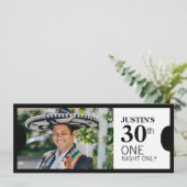 1つのVIP 30th誕生日パーティーフォト招待状 招待状 (スタンド正面)