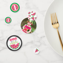 1つはメロンのスイカベビー1stバースデーフォト コンフェッティ