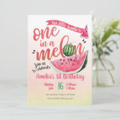 1つはメロンスイカ最初の誕生日招待状 招待状 (スタンド正面)