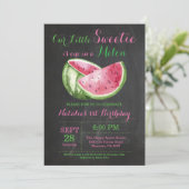 1つはメロンスイカ最初の誕生日招待状 招待状 (スタンド正面)