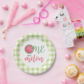 1つはメロンスイカ最初の誕生日紙プラ ペーパープレート (パーティー)