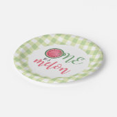 1つはメロンスイカ最初の誕生日紙プラ ペーパープレート (アングル)