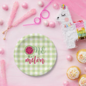 1つはメロンスイカ最初の誕生日紙プラ ペーパープレート (パーティー)