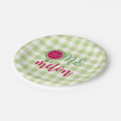 1つはメロンスイカ最初の誕生日紙プラ ペーパープレート (アングル)