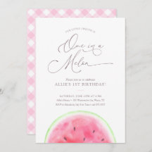 1つはメロンスイカ1st誕生日パーティーの招待
