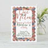 1つはメロンファースト誕生日- Summer vibes Invite 招待状 (スタンド正面)