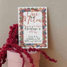 1つはメロンファースト誕生日- Summer vibes Invite 招待状