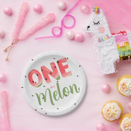 1つはメロン紙プレート ペーパープレート (パーティー)