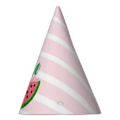 1つはメロン、誕生日パーティーハット、スイカ パーティーハット (右)