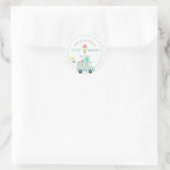 1つは甘いアイスクリームファースト誕生日 ラウンドシール (バッグ)