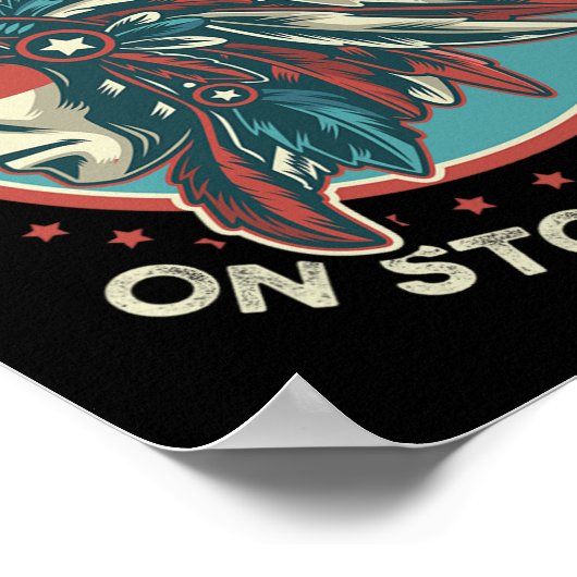 1つは盗まれた土地のアンチトランプの抗議Gで違法である ポスター (角)