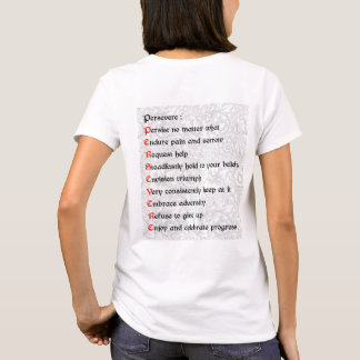 1つは辛抱します Tシャツ