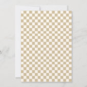 1つはBearyおもしろいニュートラルベア1st誕生日パーティー 招待状 (裏面)