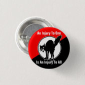 1つへの傷害はすべてのボタンへ傷害です 缶バッジ (正面&裏面)