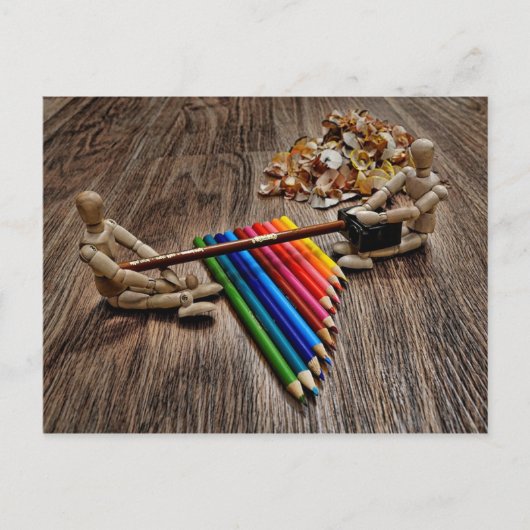 1つもっとおよび私達はグラブコーヒー行きます ポストカード (正面)