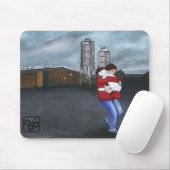 1つをねじっている猿 マウスパッド (マウス)